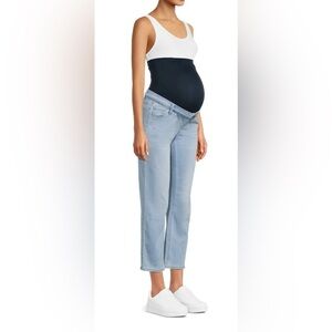 NWT - Maternity Straight Jeans with Belly Band.